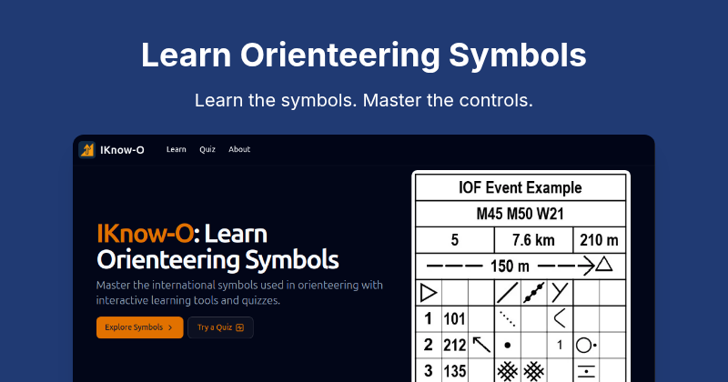 Iknow-O | Learn Orienteering Symbols & Control Descriptions